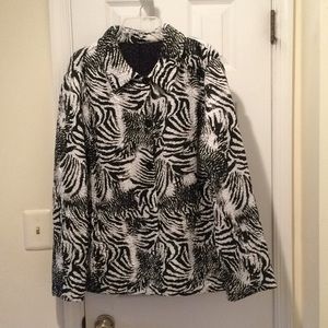 Dressy, reversible, pleated jacket